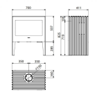 Salamandra a Lenha Glance LV SE Saída Superior - Hergom